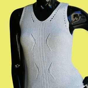 Gia Off-White Knit Top Size Small